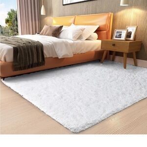 Bedside Preppy Dorm Area Rug College Essentials Non Slip Bedroom Fluffy Carpet